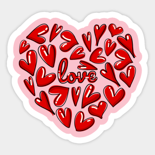 Heart with heart Sticker